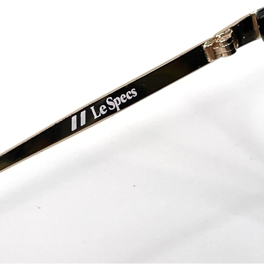 LE SPECS ​​Caliente NEW Black Gold Sunglasses Cat Eye NEW